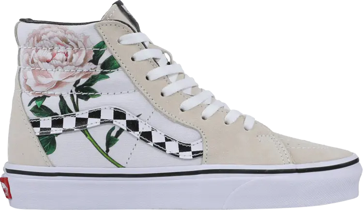 

Кеды Vans Sk8-Hi Checker Floral, кремовый, Бежевый, Кеды Vans Sk8-Hi Checker Floral, кремовый