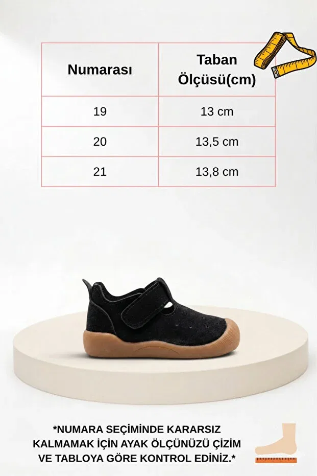Детские туфли для мальчиков с липучкой Basics Zaby, Black + Brown — фото 3