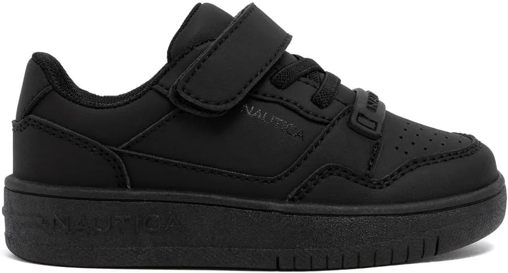 Детские кроссовки с регулируемым ремешком Nautica, Black Mono-Seaspray — фото 2