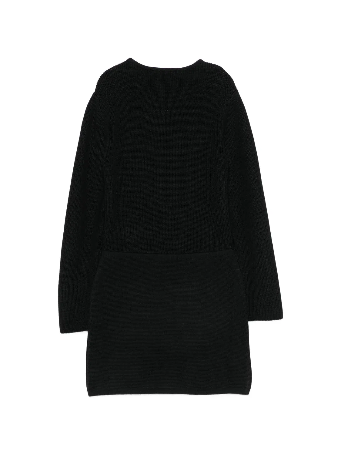 Вязаное платье с нашивкой с логотипом Elisabetta Franchi Kids, черный — фото 2