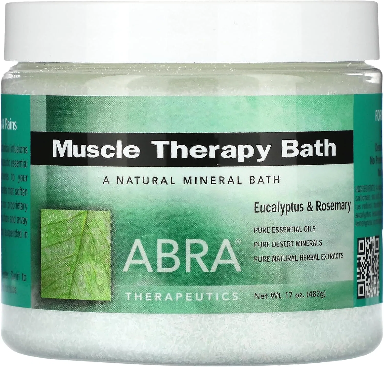 Соль для ванн Muscle Therapy, эвкалипт и розмарин, Abra, 482 г