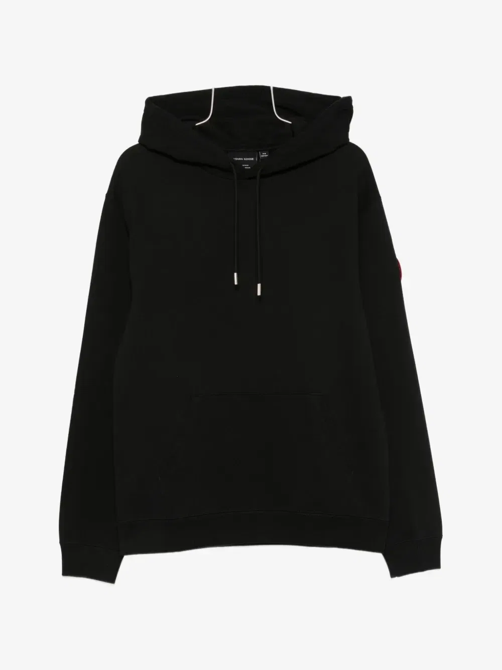 Толстовка с капюшоном, кулиской и нашивкой с логотипом Canada Goose, черный