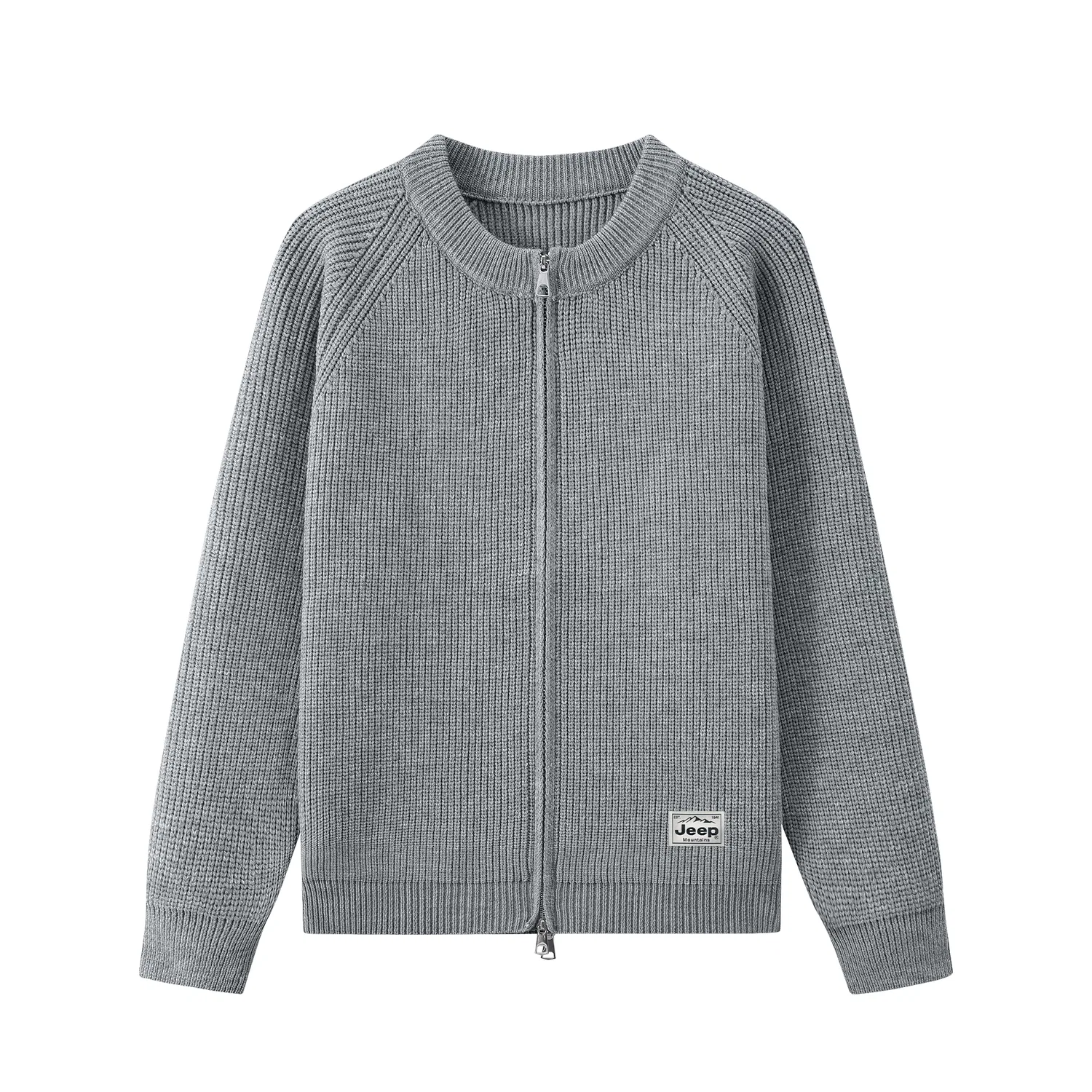 Детский свитер с круглым вырезом Jeep Classic Collection, Heather Gray — фото 3