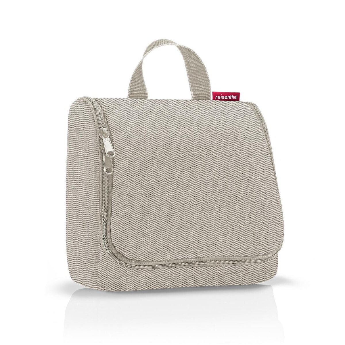 

TOILETBAG косметичка, елочка песочная, Reisenthel, цвет серый
