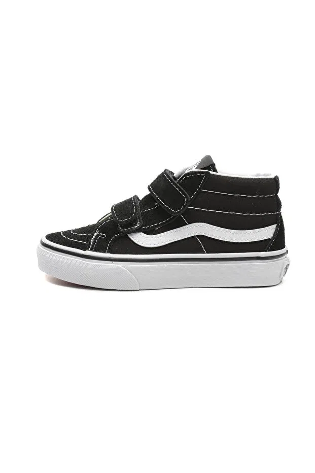Детские кроссовки для девочек на плоской подошве Vans, Black And White