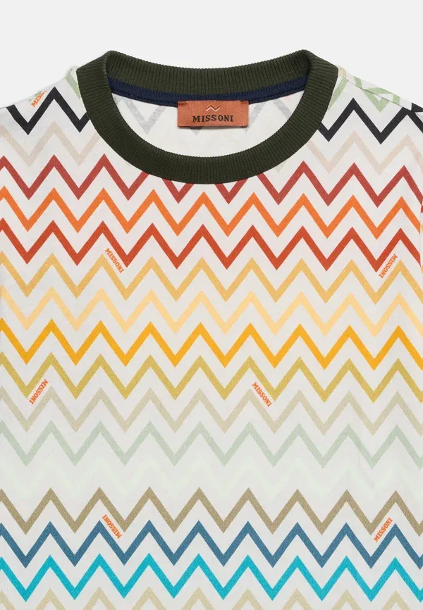 Футболка унисекс с принтом Missoni, мультиколор — фото 3