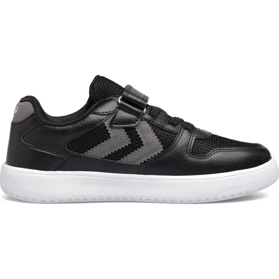 Детские спортивные кроссовки с липучкой и шнуровкой Hummel Kayno Sm Jr, Черный