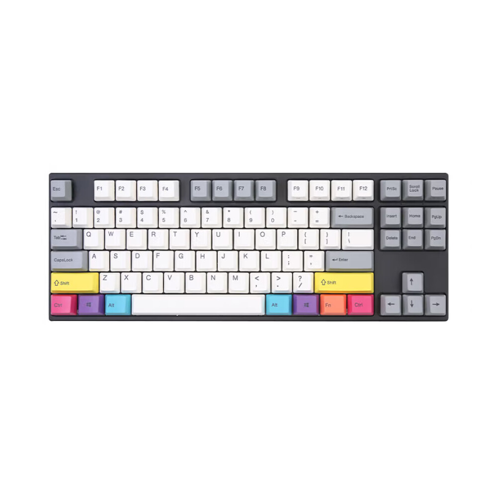 

Механическая игровая проводная клавиатура Varmilo CMYK 87, EC V2 Rose, белый/черный, английская раскладка