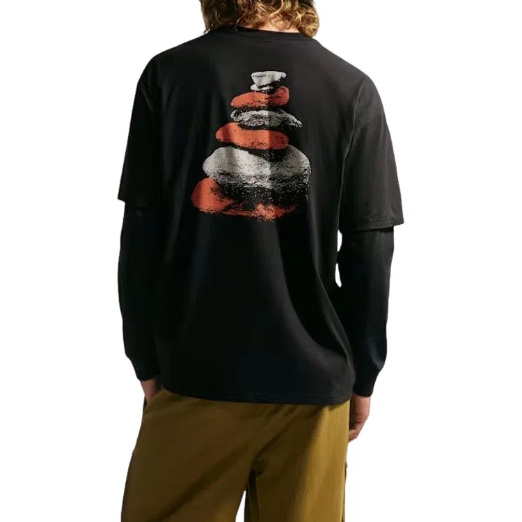 Мужская футболка с принтом Nike x ACG Dri-FIT, черный — фото 3