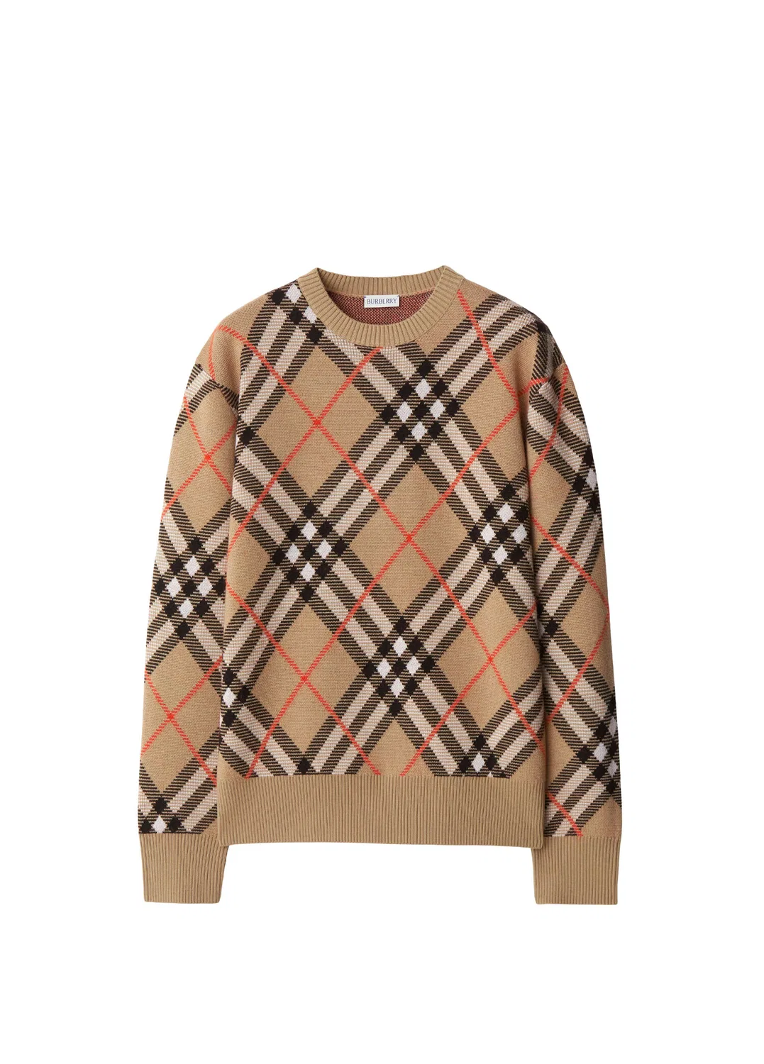 Свитер Burberry Check Bej, бежевый