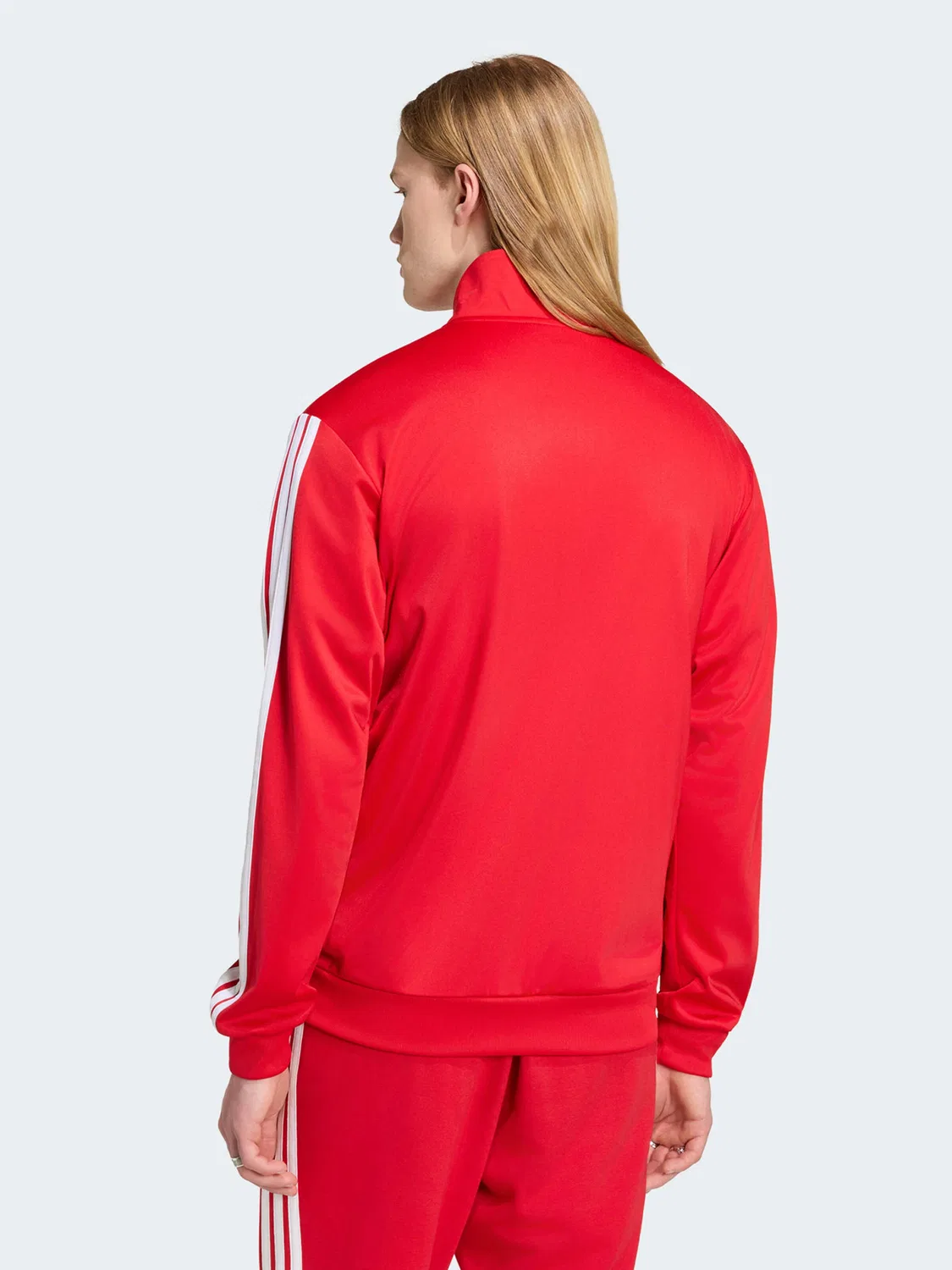 Спортивная толстовка на молнии Adidas Performance FC Bayern München DNA красного цвета — фото 4