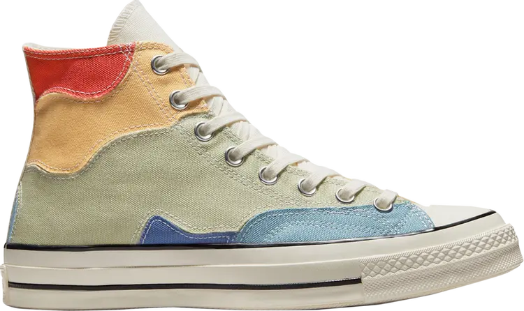 

Кроссовки Converse Chuck 70 High Crafted Patchwork - Olive Aura, зеленый