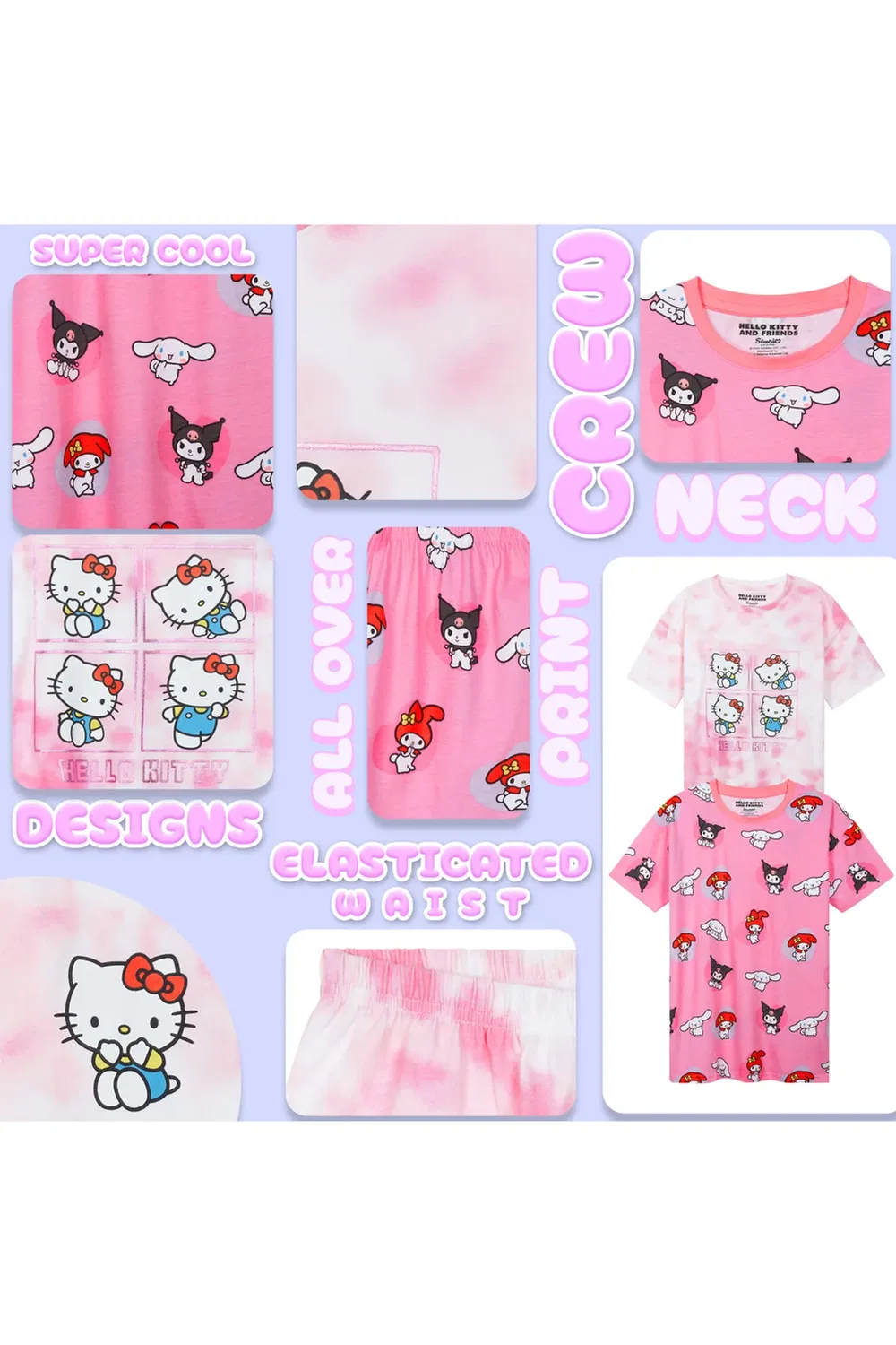 Пижамный комплект из 2 предметов Hello Kitty, Multi — фото 4