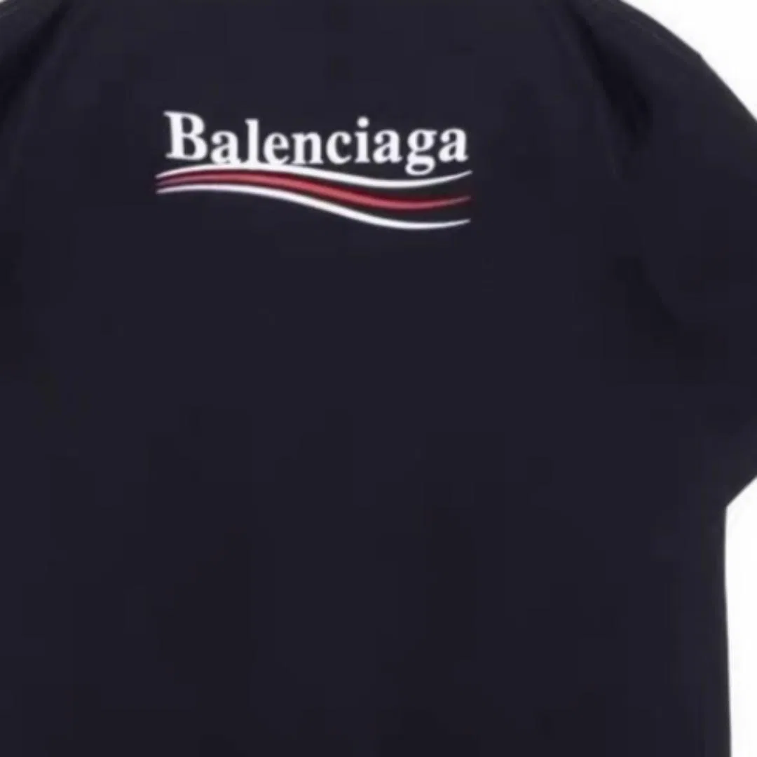 Мужская футболка с круглым вырезом Black Balenciaga, Black — фото 4