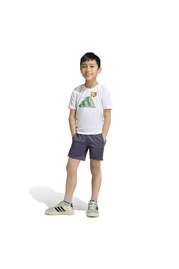 Детский спортивный костюм для мальчиков с принтом Minecraft training summer suit Adidas, White — фото 4