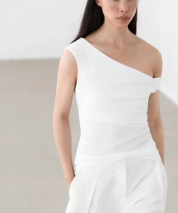 Топ асимметричный с открытыми плечами, Massimo Dutti