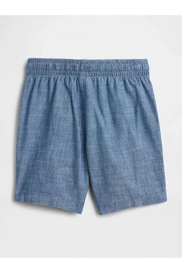 Детские шорты для мальчиков хлопковые с поясом Gap, Blue — фото 3