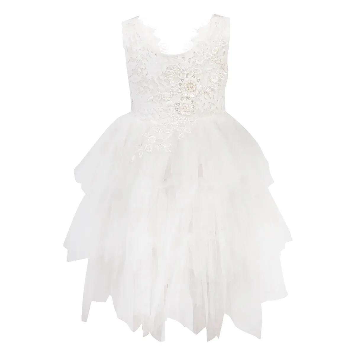 Платье-пачка Boho Dreams Uk Flower Girl Boutique, White — фото 2
