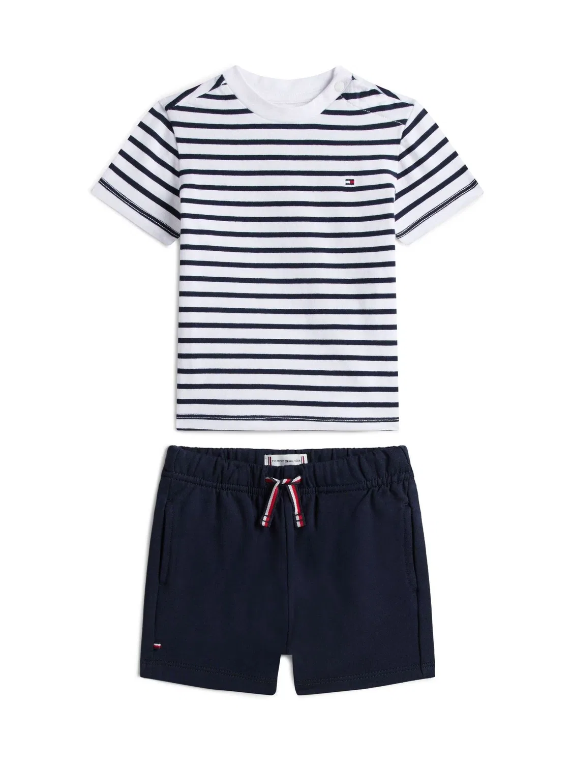 Комплект из футболки и шорт, полоска Tommy Hilfiger, синий