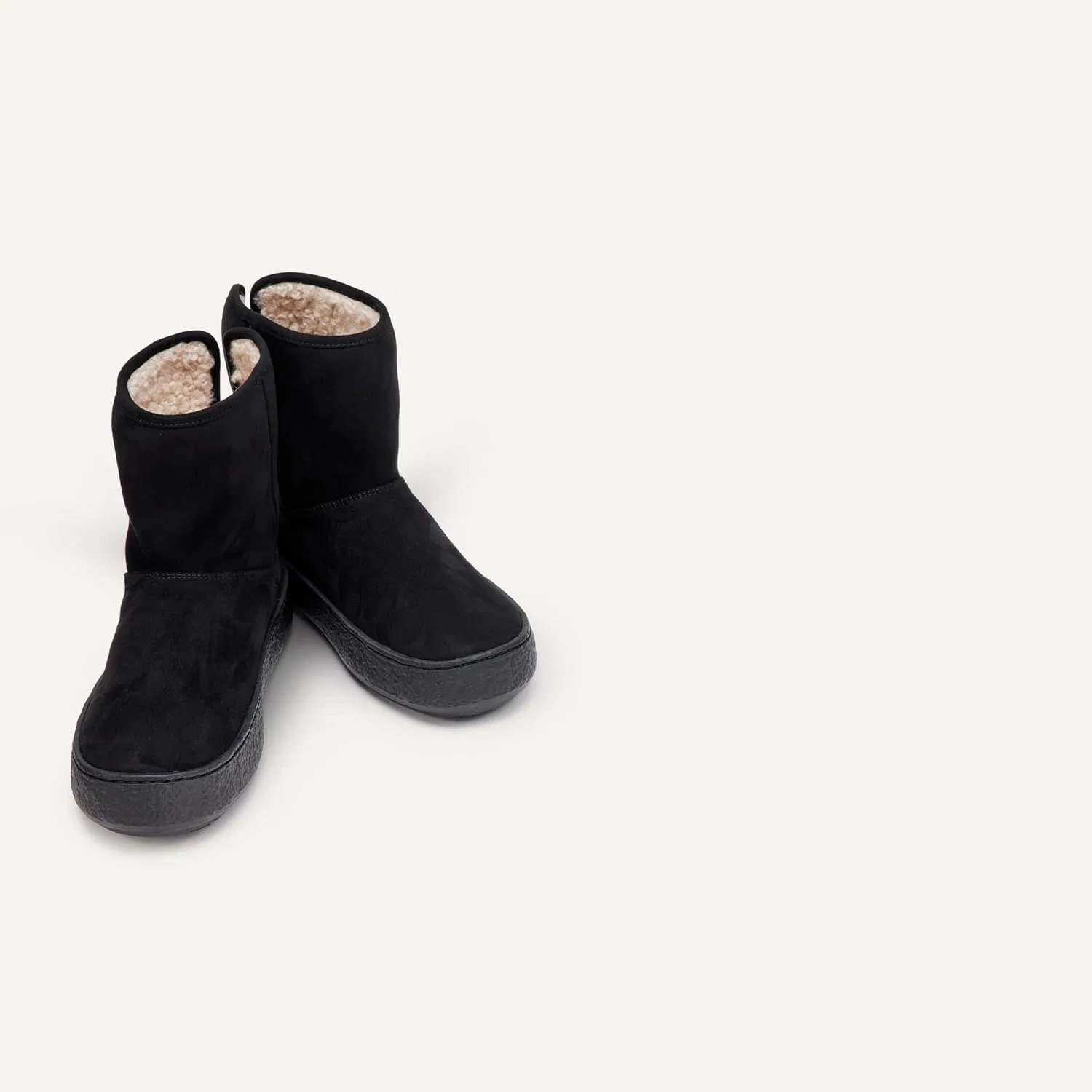 Детские зимние ботинки для девочек с искусственным мехом Amazon Essentials, Black — фото 3