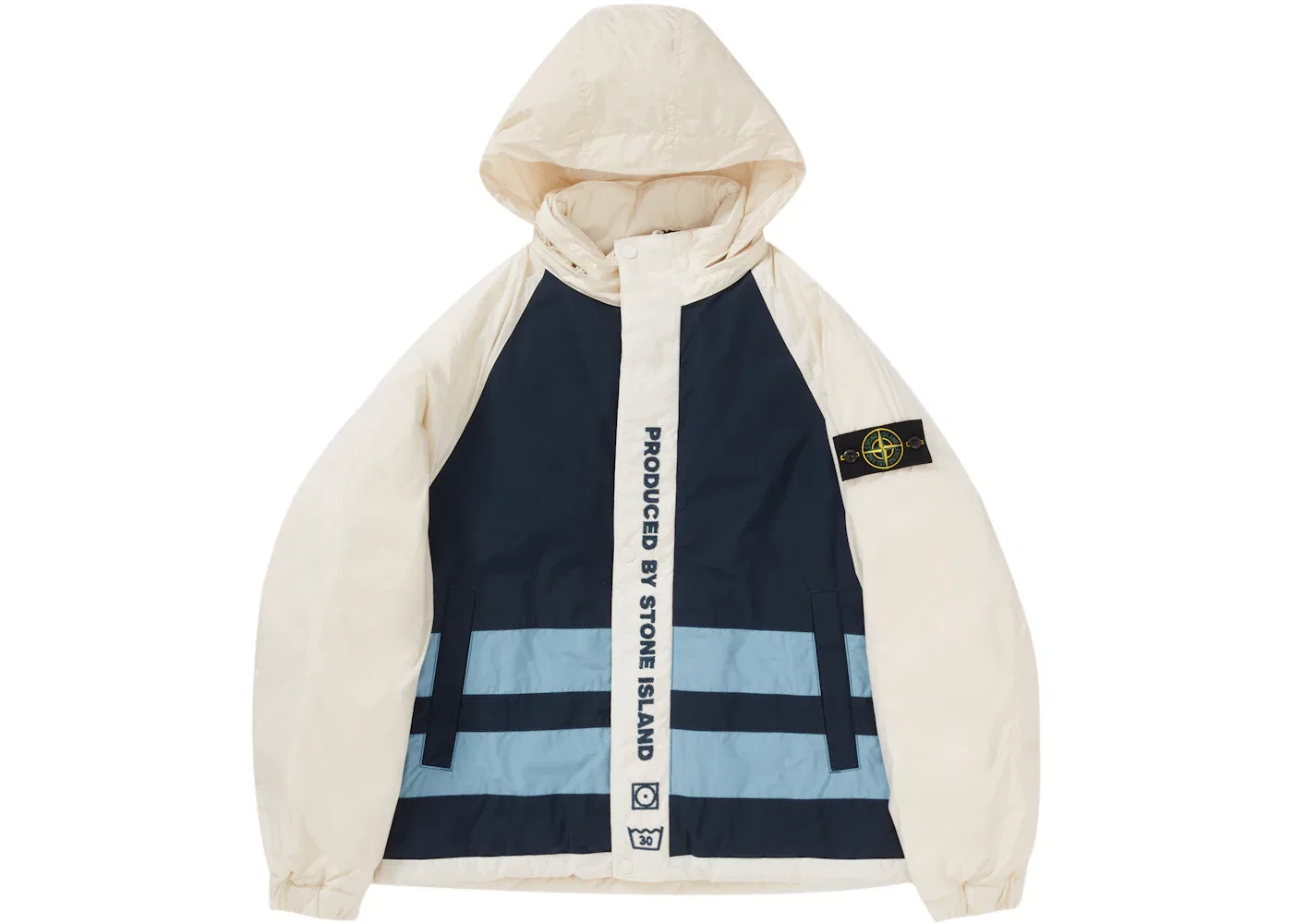 Мужская пуховая куртка reversible с наполнителем Supreme Stone Island, White