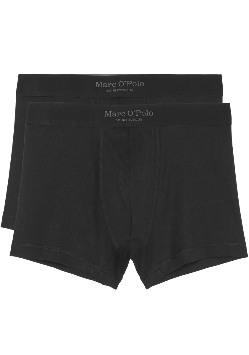 

Боксы Marc O'Polo (2 шт. в упаковке), с эластичным поясом с логотипом, черный