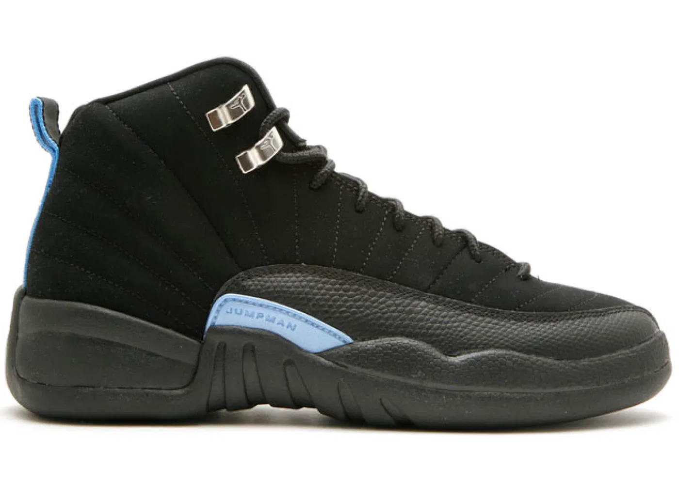 Детские кроссовки Lifestyle с замшевым верхом Jordan 12 Retro Jordan, Black/White-University Blue