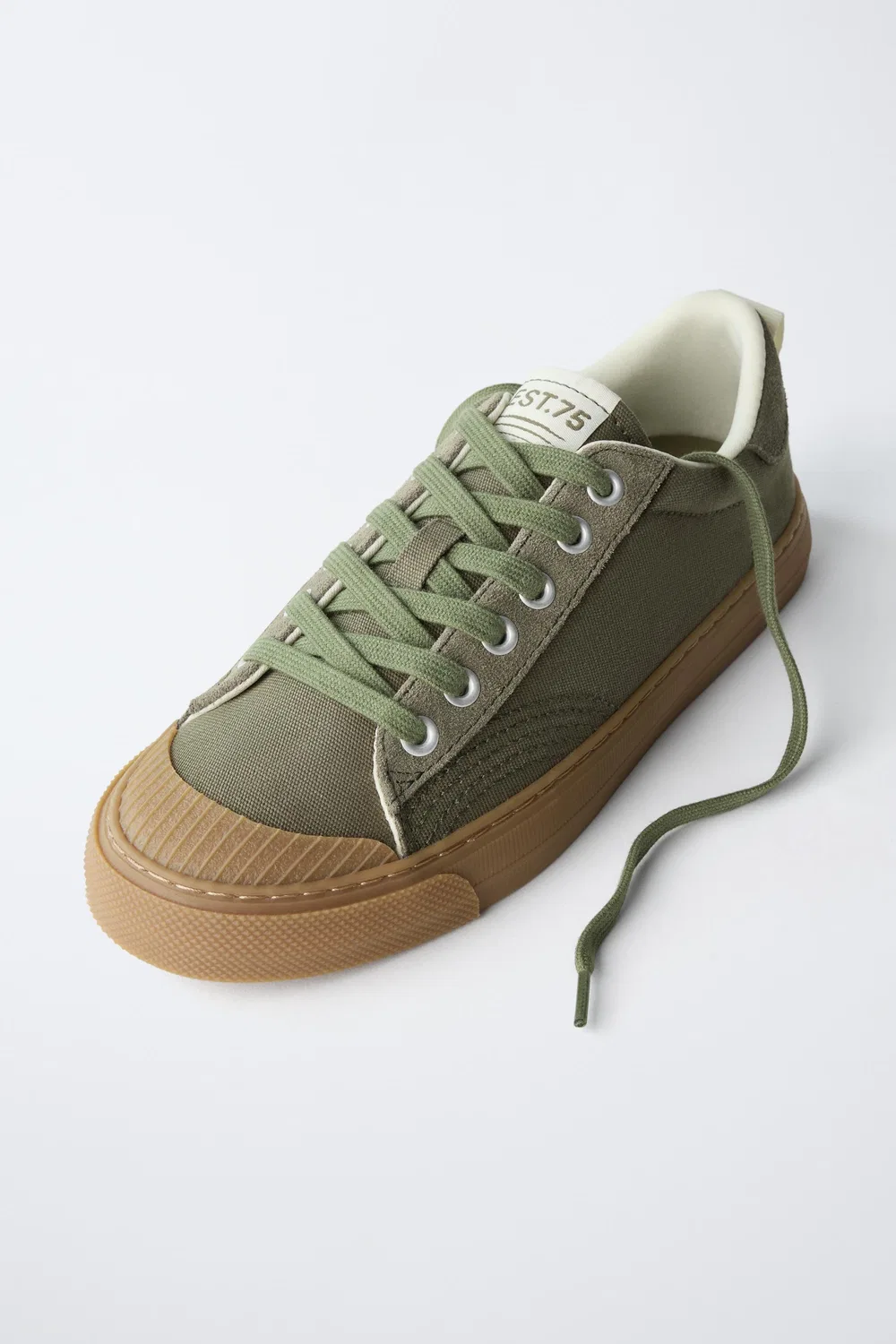КОМБИНИРОВАННЫЕ КРОССОВКИ ZARA, Green — фото 3