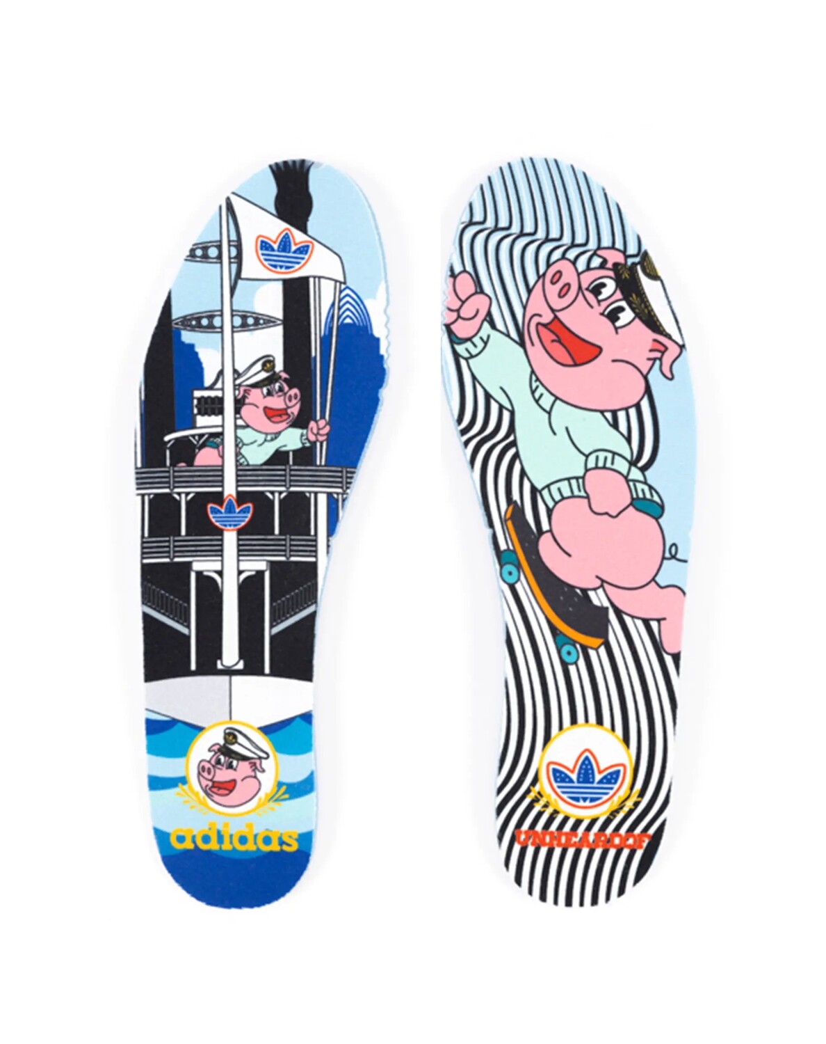Кроссовки Adidas Rivalry Low x Unheardof 'Building Bridges', бежевый/голубой — фото 4