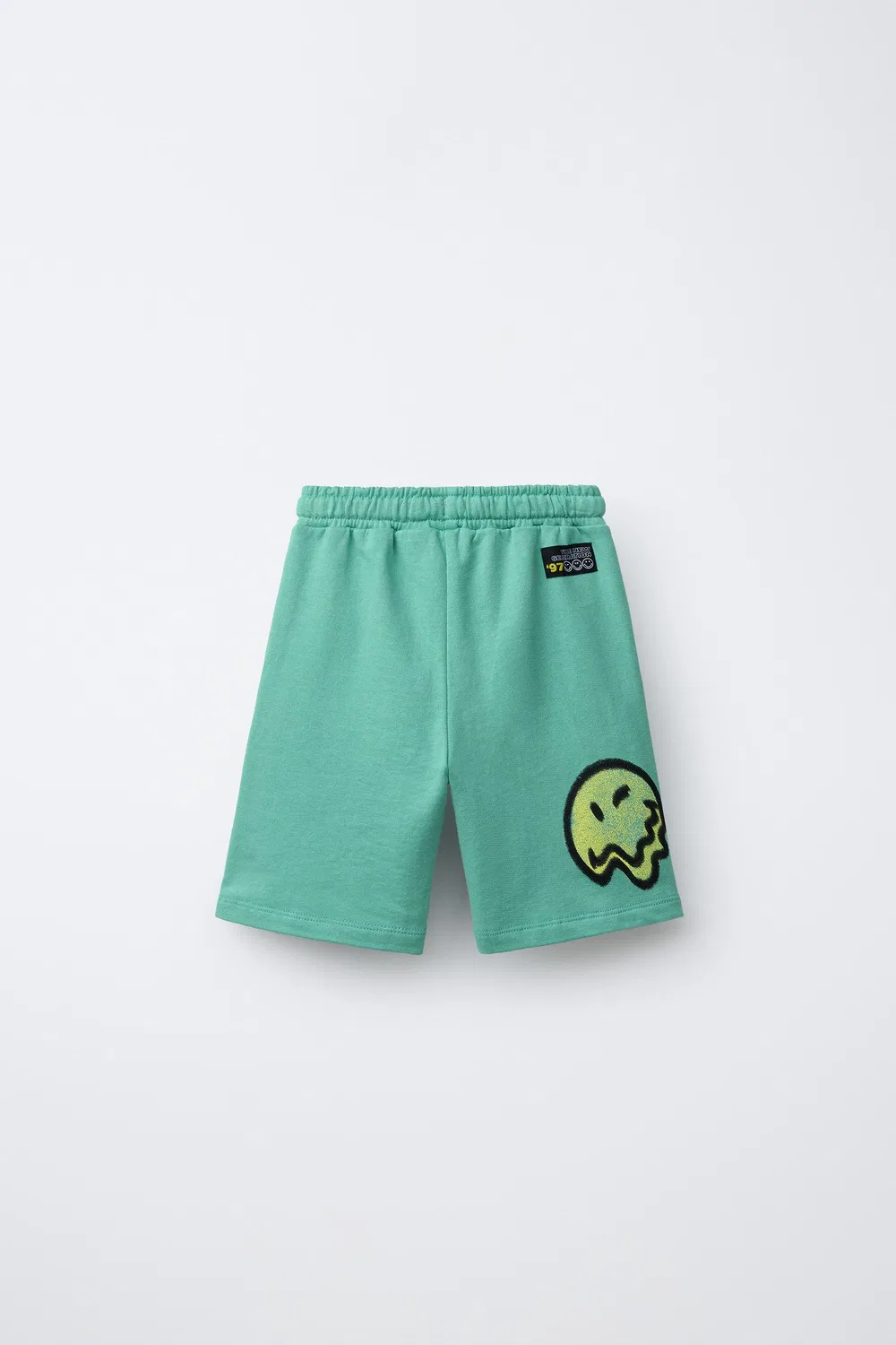 Шорты-бермуды с принтом SMILEYWORLD ZARA, Green — фото 2