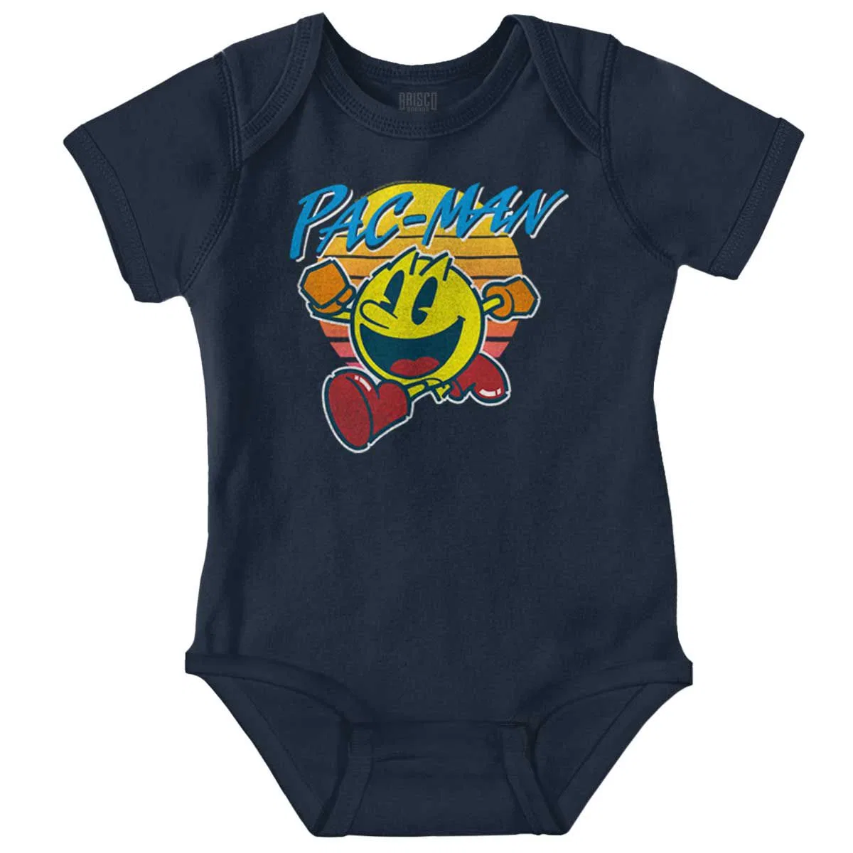 Детский боди-комбинезон с принтом PACMAN Vintage Retro Video Game Brisco Brands, Navy