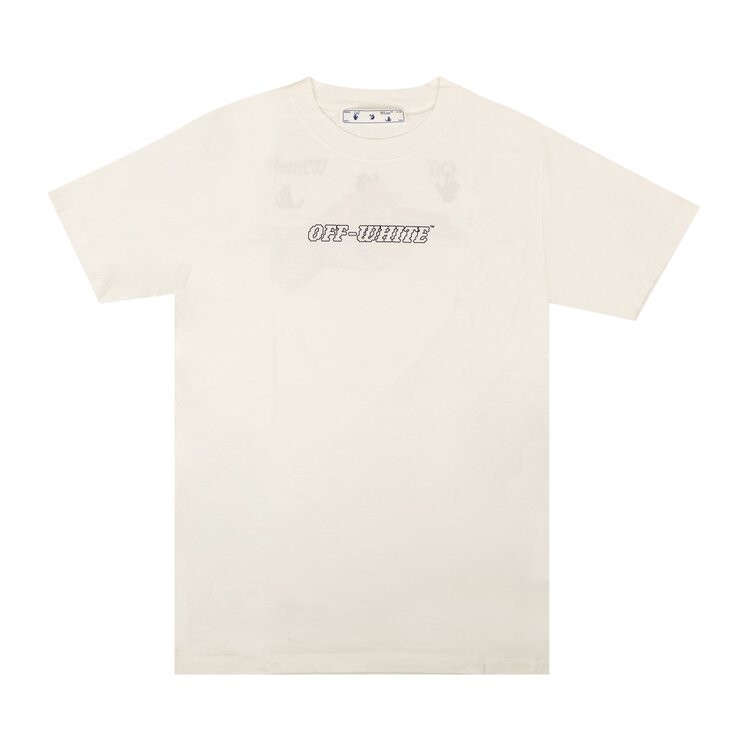 

Футболка Off-White Pascal Print Slim T-Shirt 'White', белый