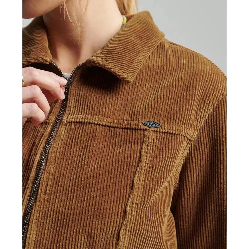 Женская куртка из вельвета Superdry, Цвет Brown — фото 4