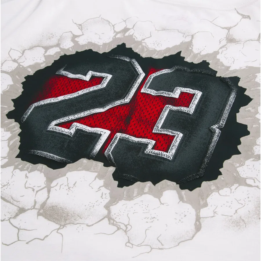 Детская футболка Nike Jordan Jersey Break Through, Черно-красный — фото 4