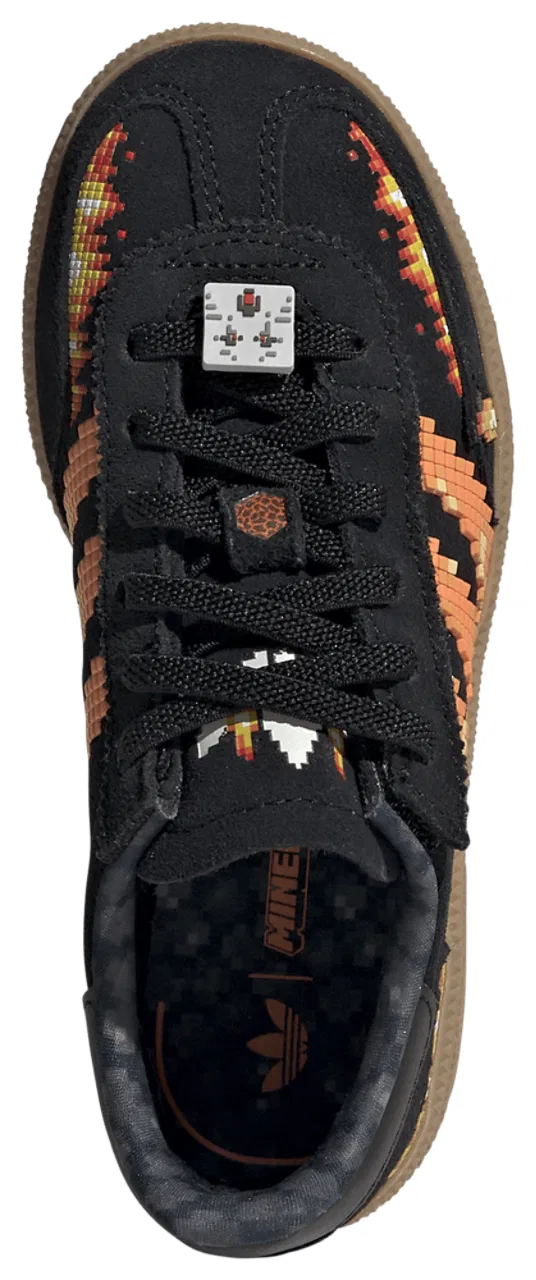 Кроссовки для мальчиков Handball Spezial El Minecraft Adidas, черный/оранжевый — фото 4