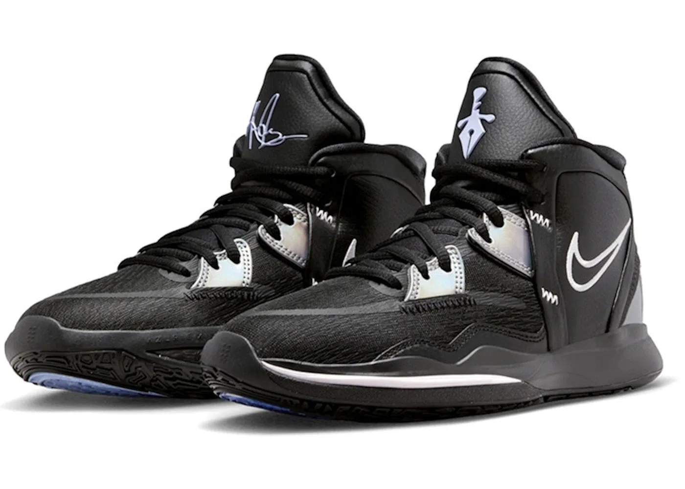 Детские кроссовки для мальчиков Kyrie Infinity Nike, Black/Metallic Silver/Concord — фото 2