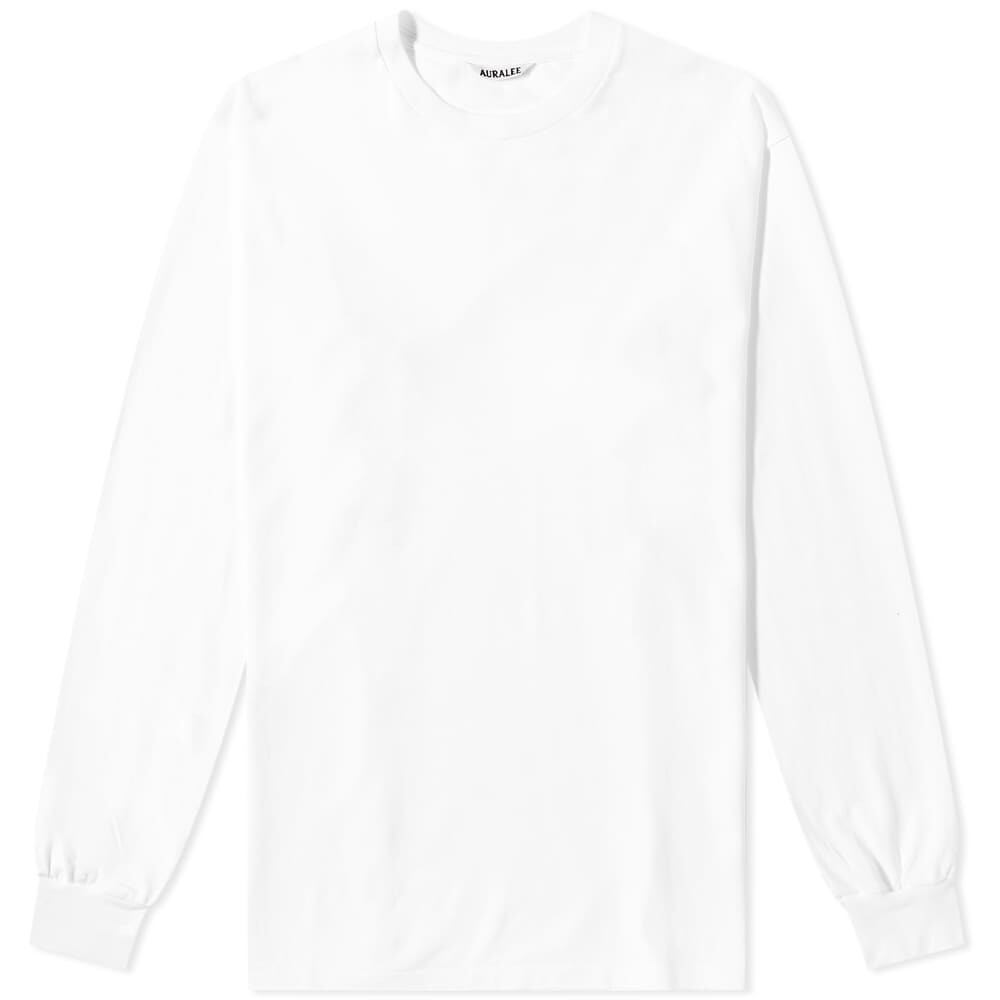 

Футболка Auralee Long Sleeve Luster Plaiting Tee, Белый, Футболка Auralee Long Sleeve Luster Plaiting Tee