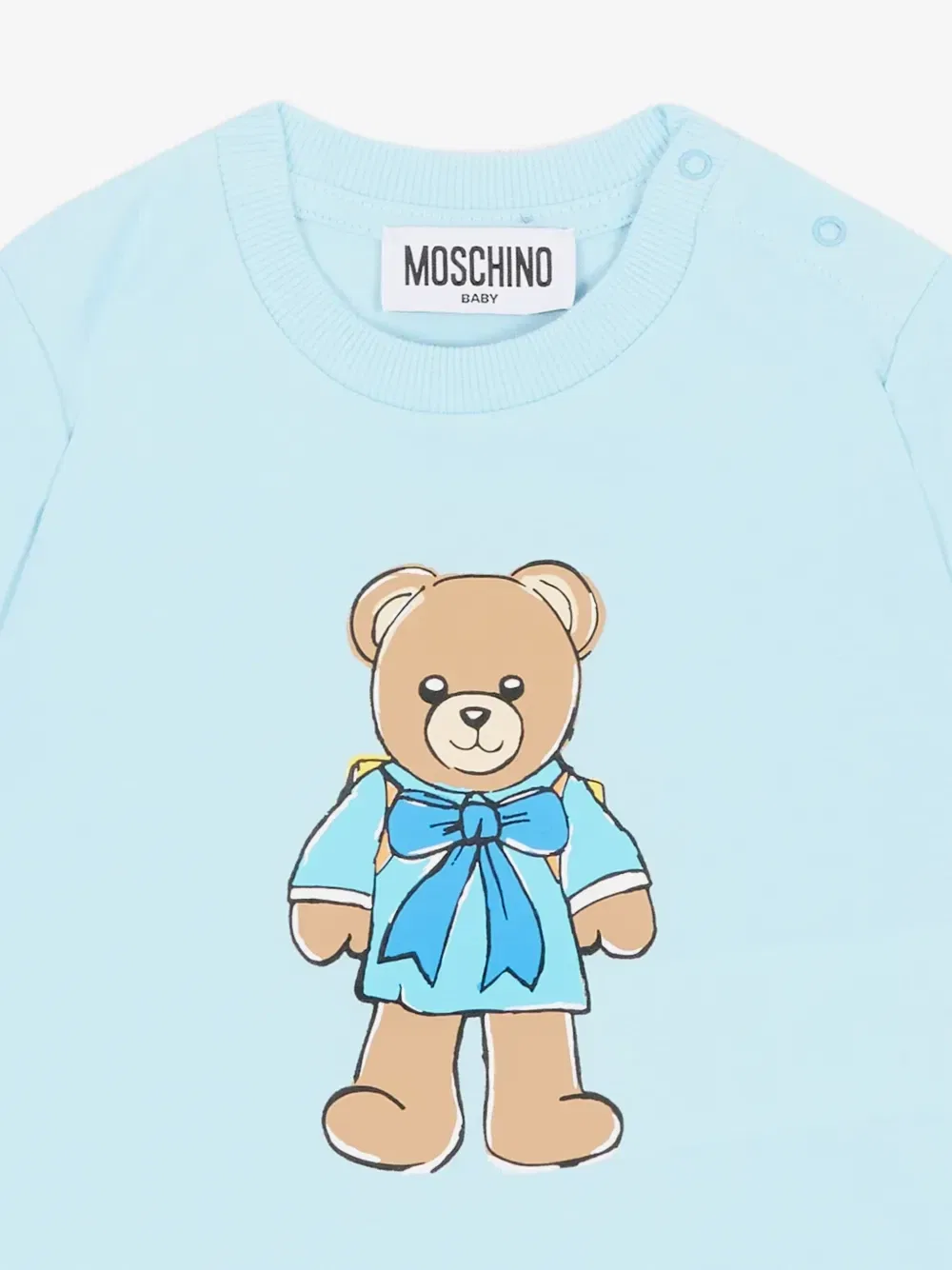 Футболка с принтом "Мишка Тедди" Moschino Kids, синий — фото 3
