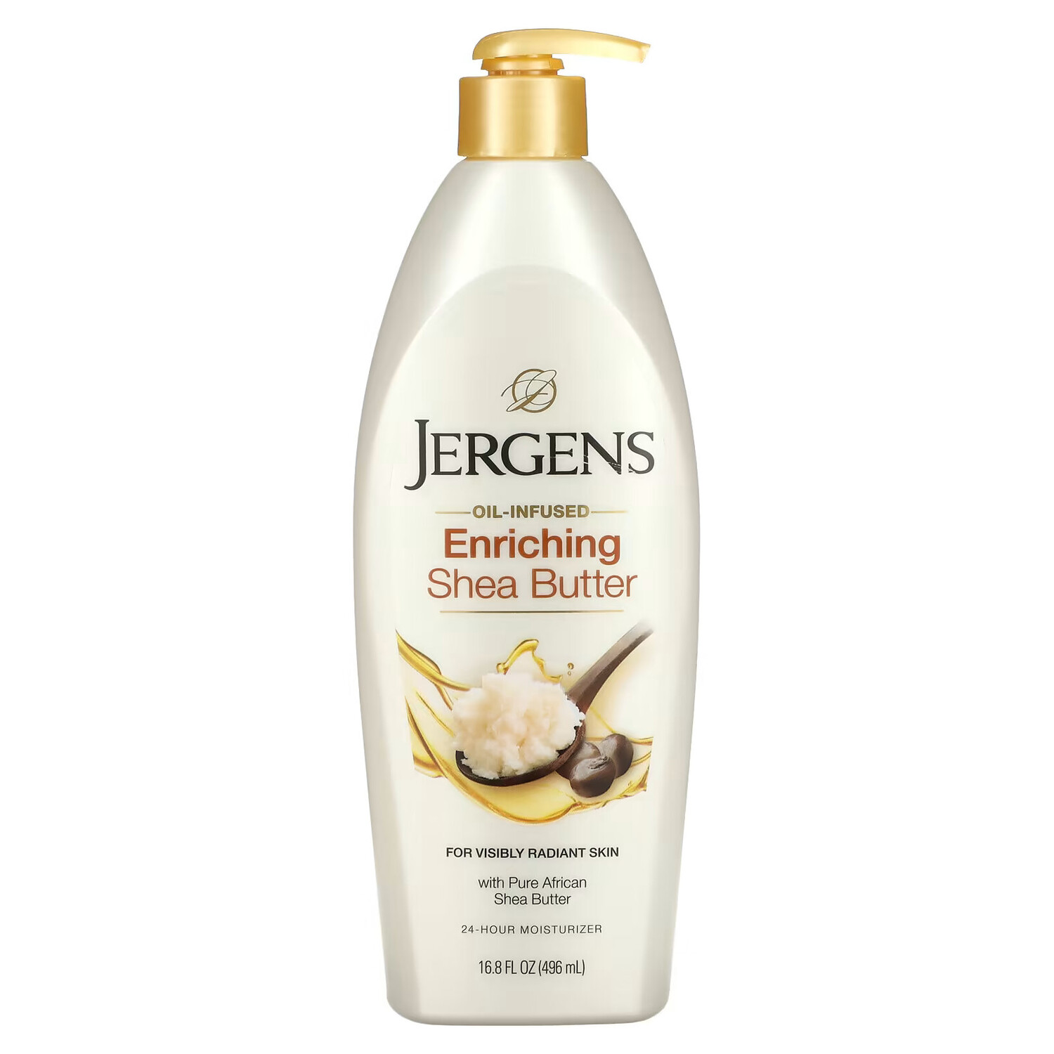 Jergens, Enriching Shea Butter, увлажняющий лосьон с маслом ши, 496 мл — фото 2
