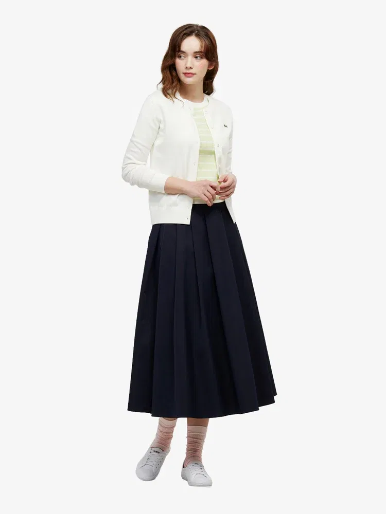 Юбка плиссированная миди LACOSTE Navy