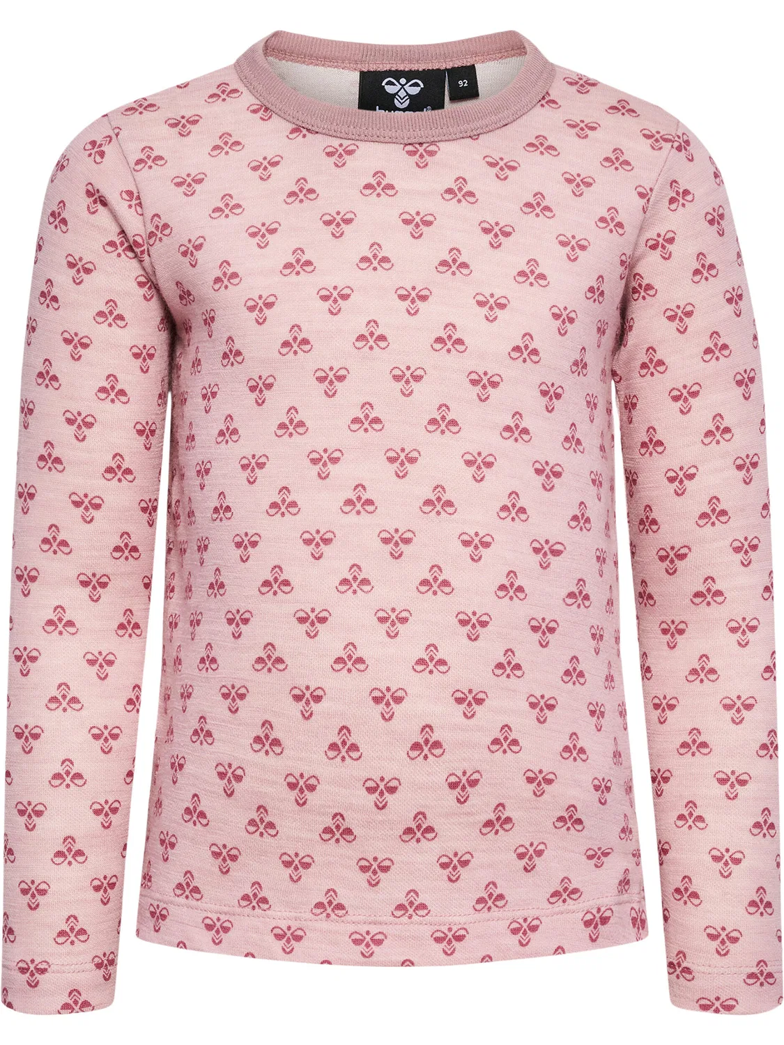 Детская футболка с длинным рукавом Hmlvilmo Hummel, Violett Hellrosa Blutenblattbeige