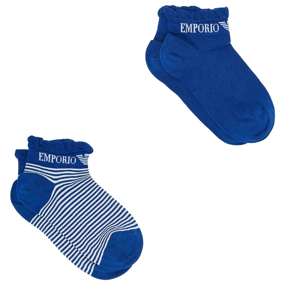 Носки короткие 2 пары Emporio Armani, синий
