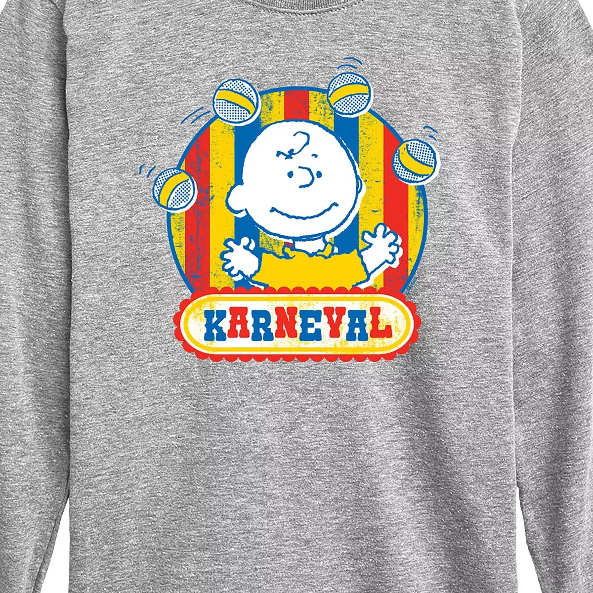 Детская футболка с длинным рукавом с принтом Charlie Brown Karneval Peanuts, Black — фото 2