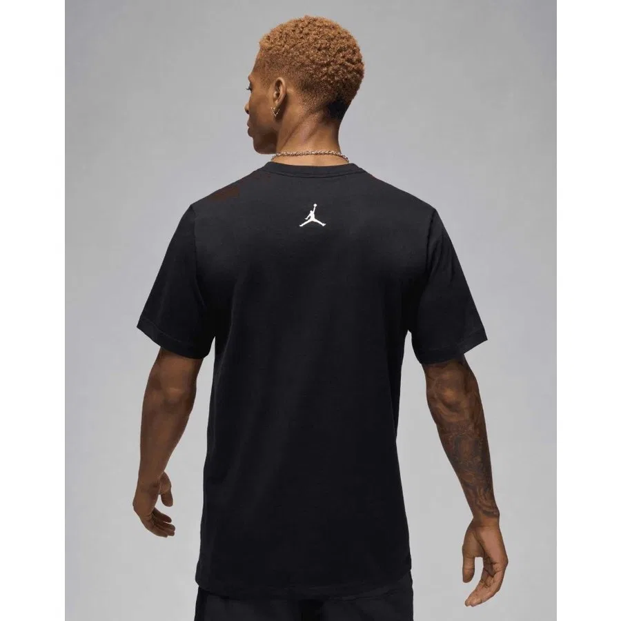 Футболка с коротким рукавом хлопковая Jordan Flight Essentials Nike, Черный — фото 3