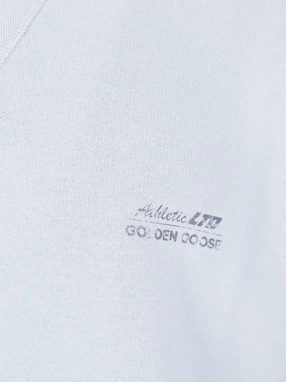 Футболка с логотипом и необработанными краями Golden Goose, синий — фото 3