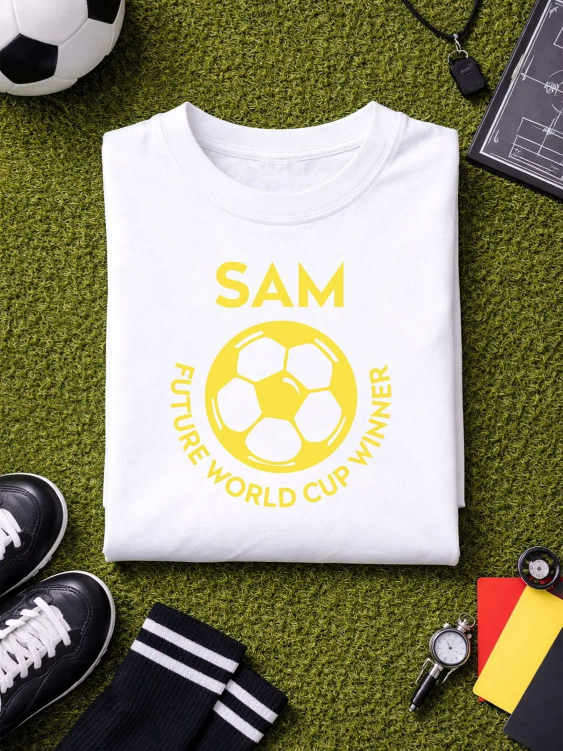 Футболка детская Personalised World Cup T-Shirt Little Years, белый — фото 4