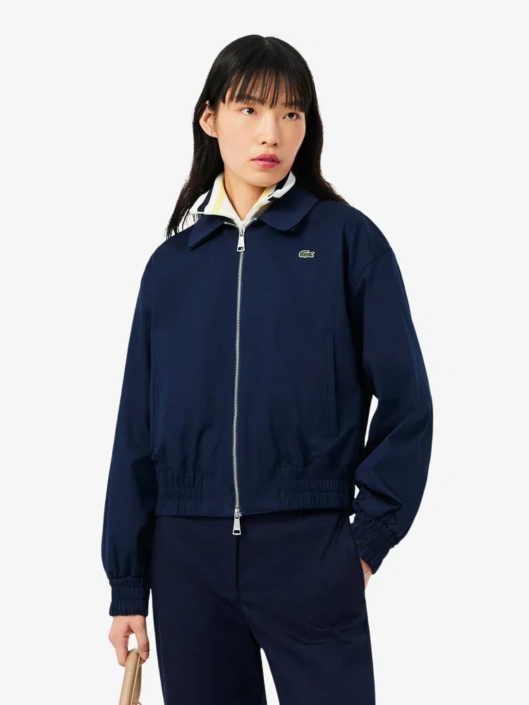 Куртка женская LACOSTE Coach Jacket, из габардина, Navy