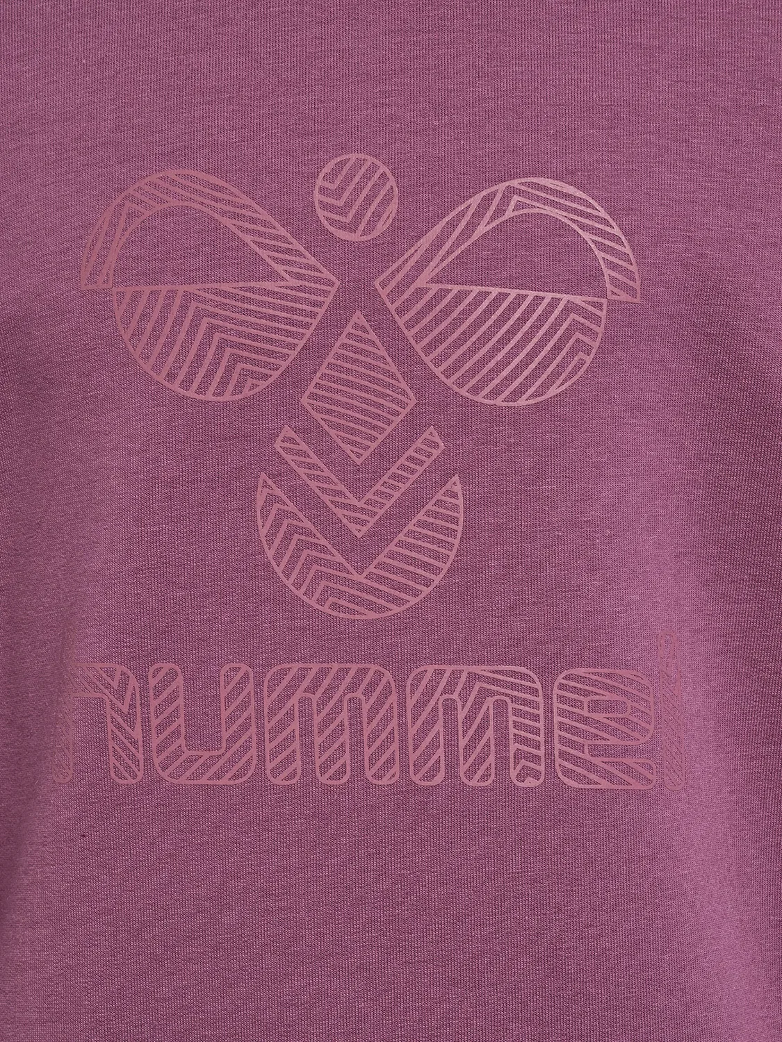 Детский свитшот с длинным рукавом Hmlfastwo Hummel, Rosenholzrot Malvenfarben — фото 4