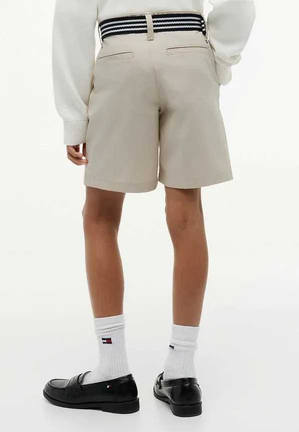 Шорты с поясом Baggy chino belted short Tommy Hilfiger, Classic Beige, бежевый — фото 4