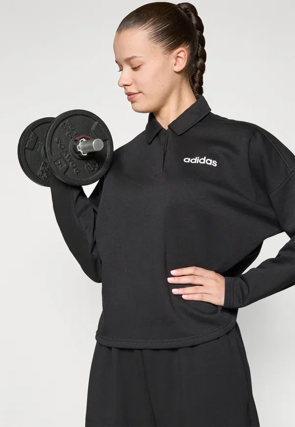 Футболка поло Adidas Sportswear, черно-белый — фото 4